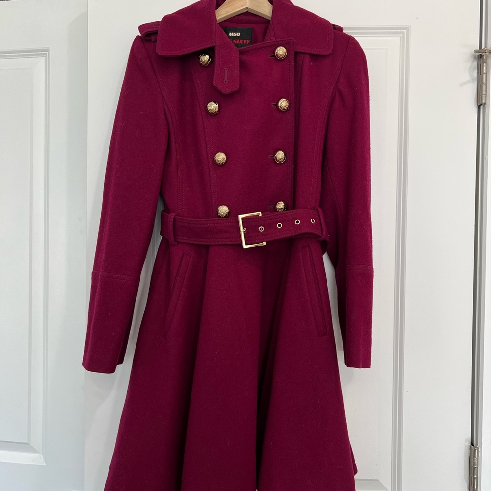 Miss Sixty Women's Burgundy Coat